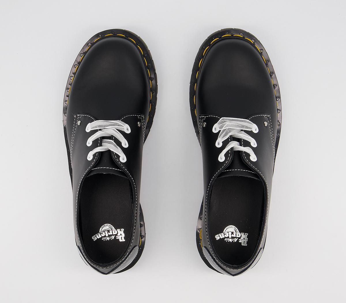 Dr. Martens 1461 Hearts Smooth 3 Eye Shoes Black - Womens