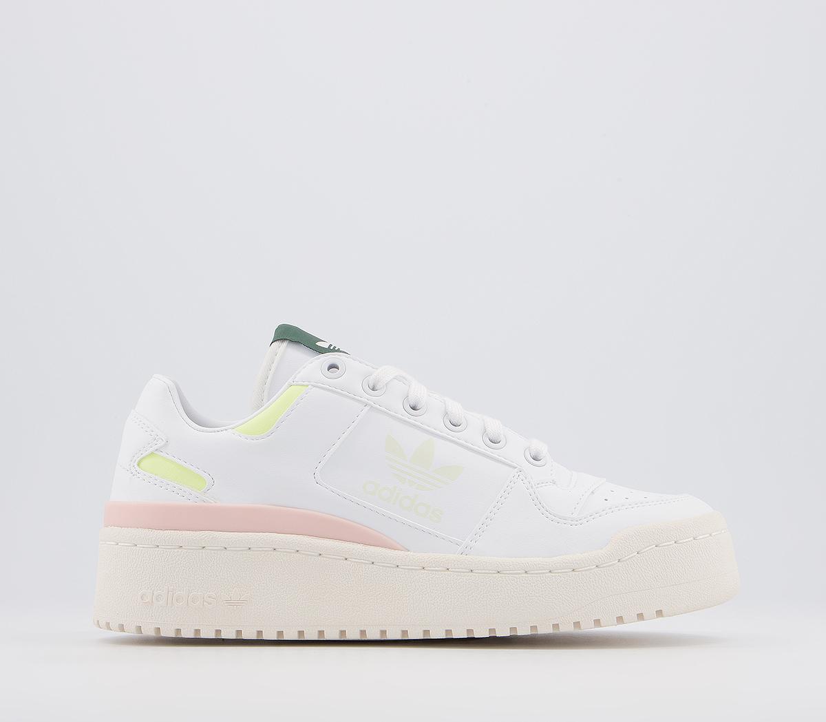 adidas Forum Bold Trainers White Yellow Tiny Icey Pink White - Hers ...