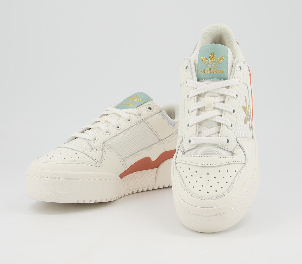 adidas Forum Bold Trainers adidas Forum Bold Trainers Cloud White Off White Halo Blue Green Copper