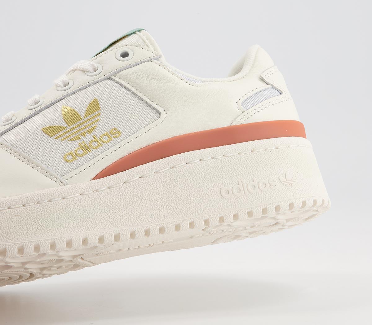 adidas Forum Bold Trainers adidas Forum Bold Trainers Cloud White Off White Halo Blue Green Copper