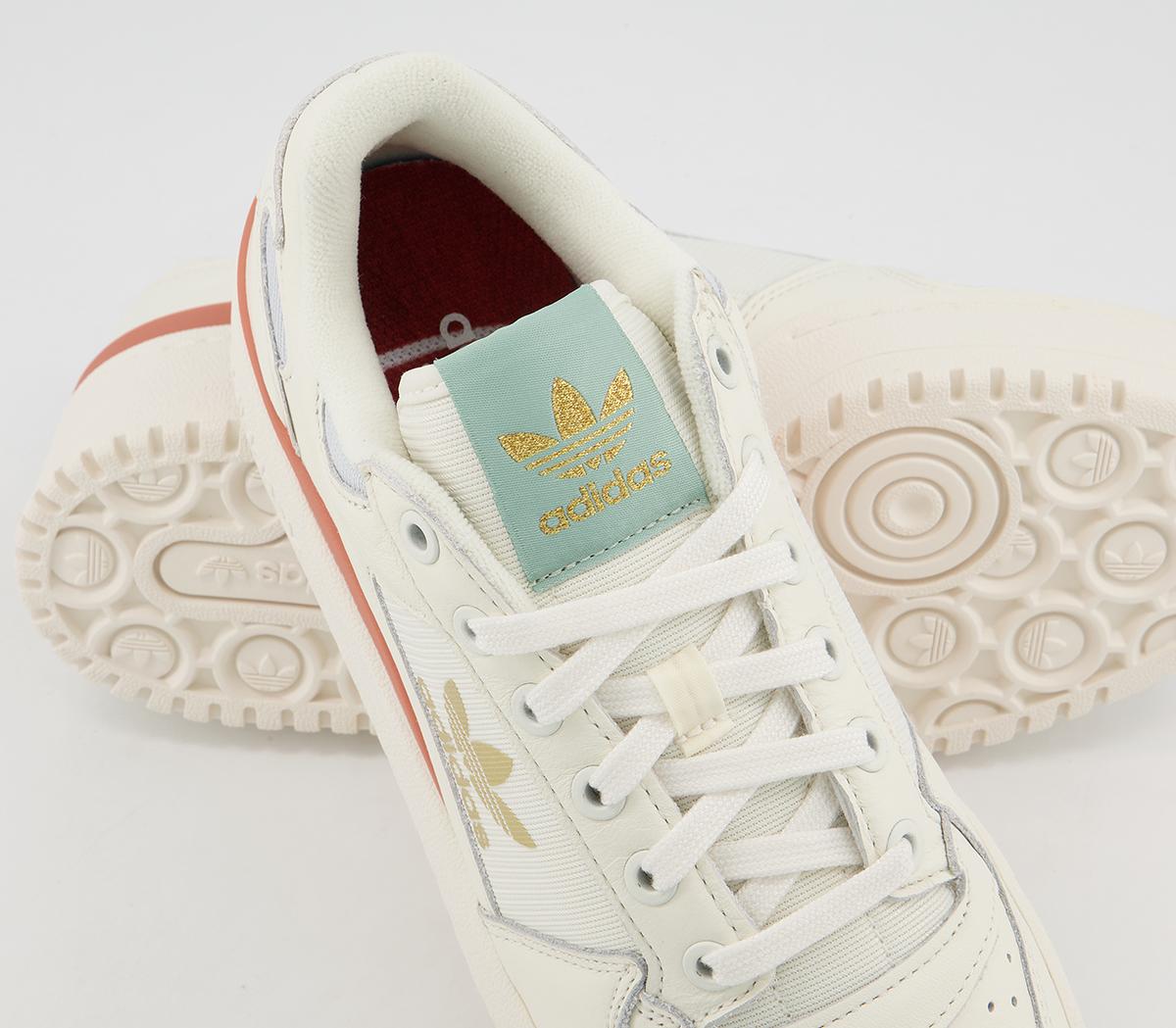 adidas Forum Bold Trainers adidas Forum Bold Trainers Cloud White Off White Halo Blue Green Copper