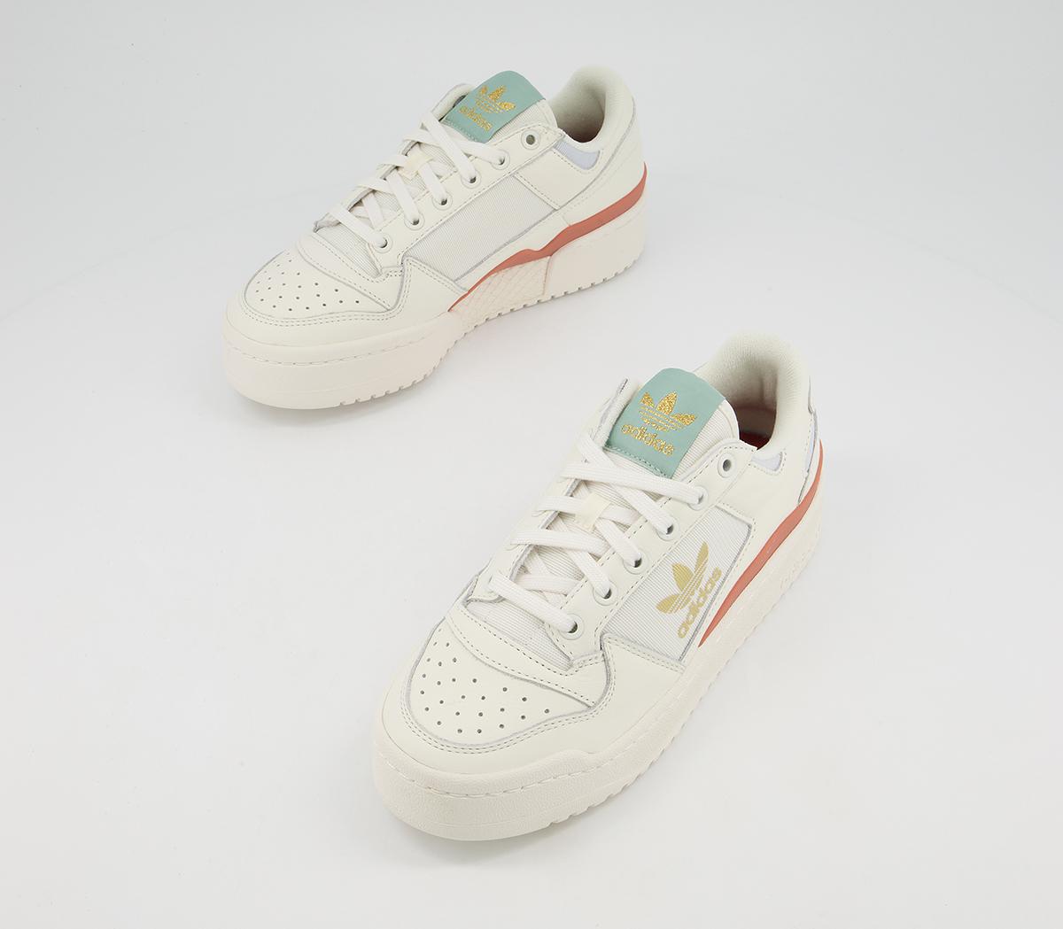 adidas Forum Bold Trainers adidas Forum Bold Trainers Cloud White Off White Halo Blue Green Copper