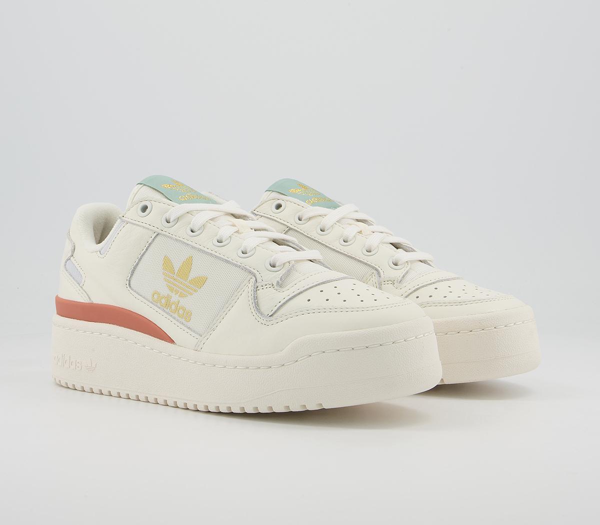 adidas Forum Bold Trainers adidas Forum Bold Trainers Cloud White Off White Halo Blue Green Copper