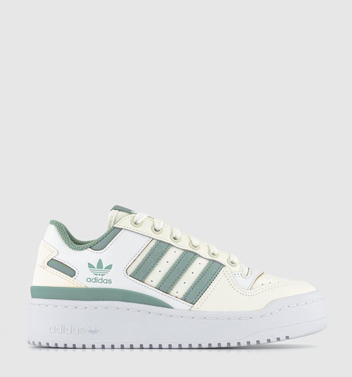 adidas Forum Bold Trainers Off White Silver Green White