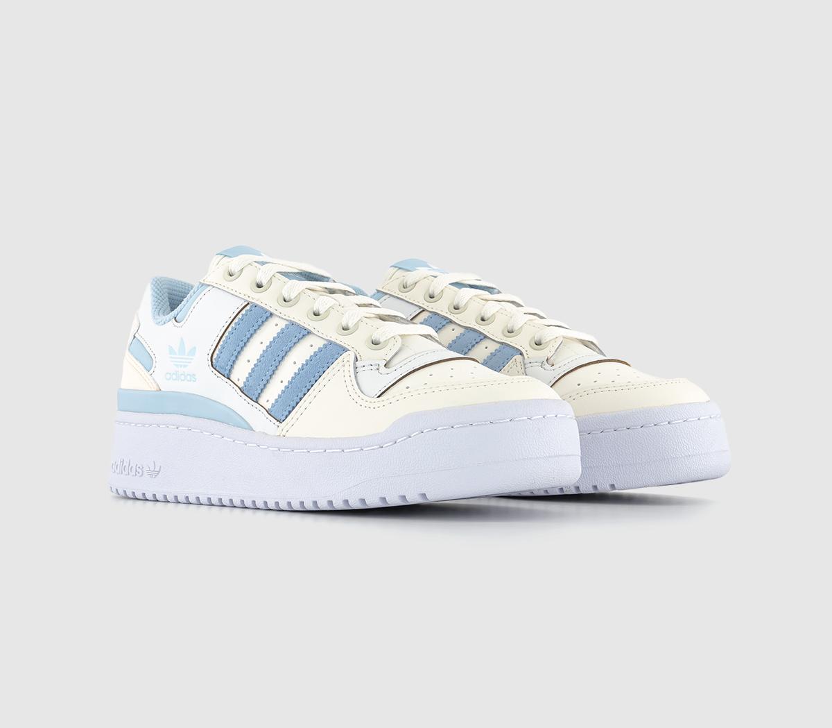 Adidas Womens Forum Bold Trainers Sky Off White Clear, 4