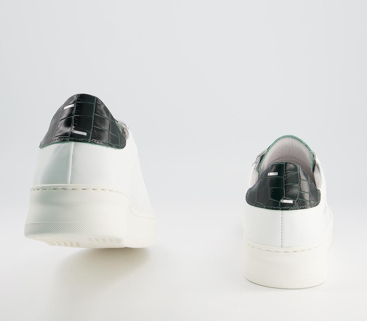 Filling Pieces Low Plain Court Trainers Filling Pieces Low Plain Court Trainers Croc Green