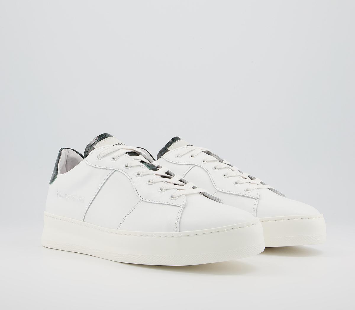 Filling Pieces Low Plain Court Trainers Filling Pieces Low Plain Court Trainers Croc Green