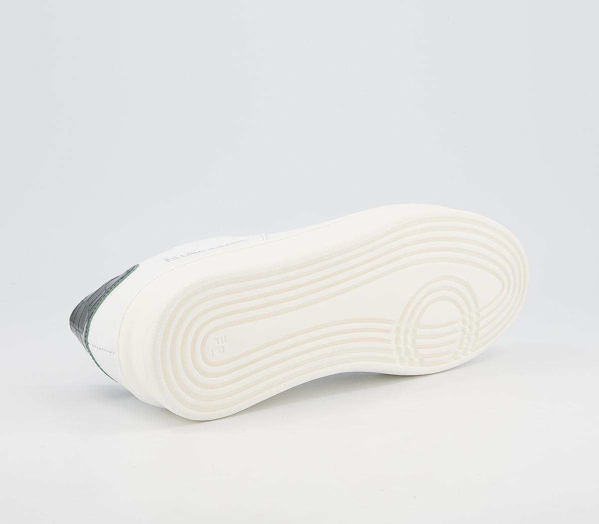 Filling Pieces Low Plain Court Trainers Filling Pieces Low Plain Court Trainers Croc Green