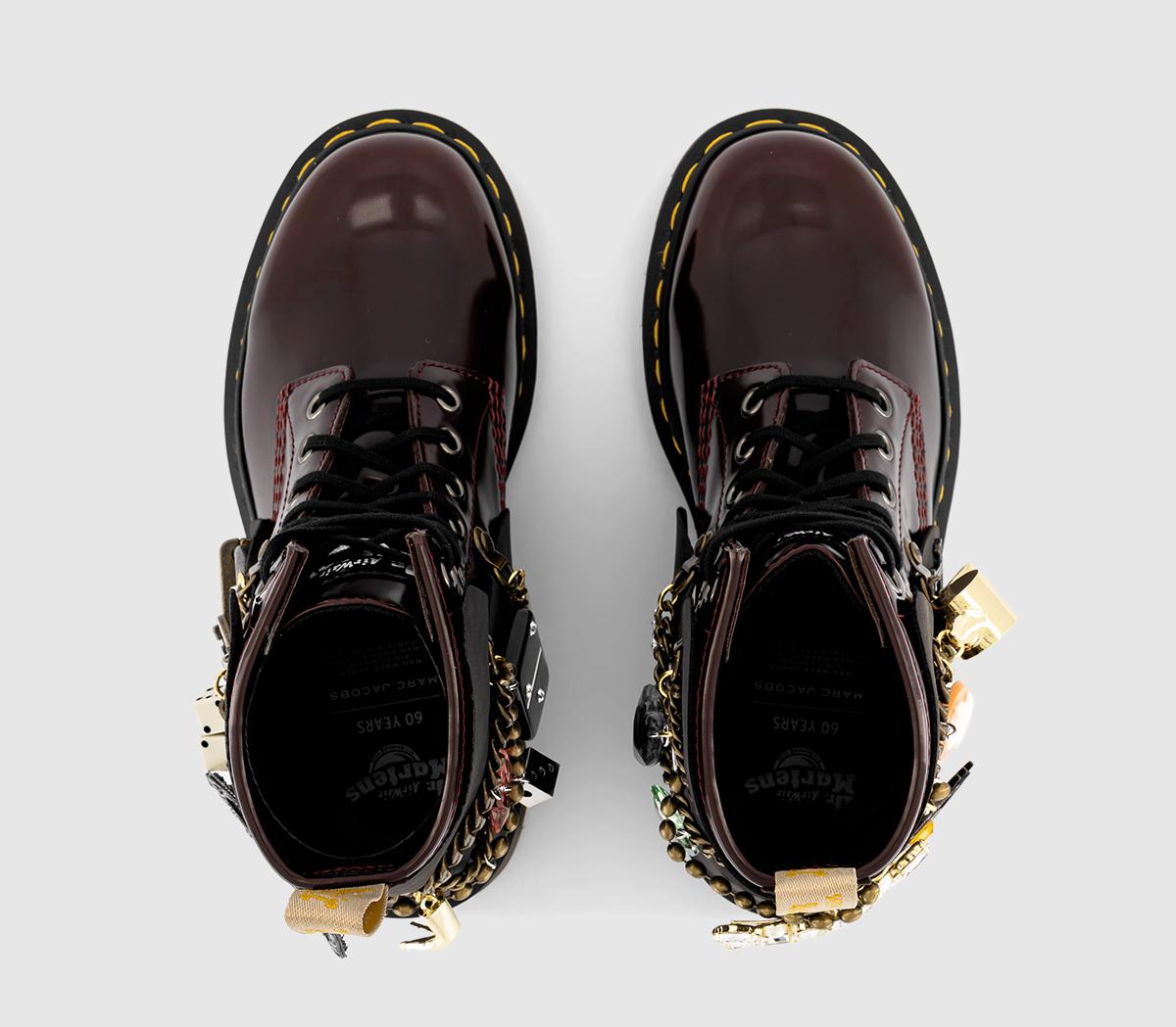 Dr. Martens 1460 Marc Jacobs Cherry Red Oxford Rub Off - Women's