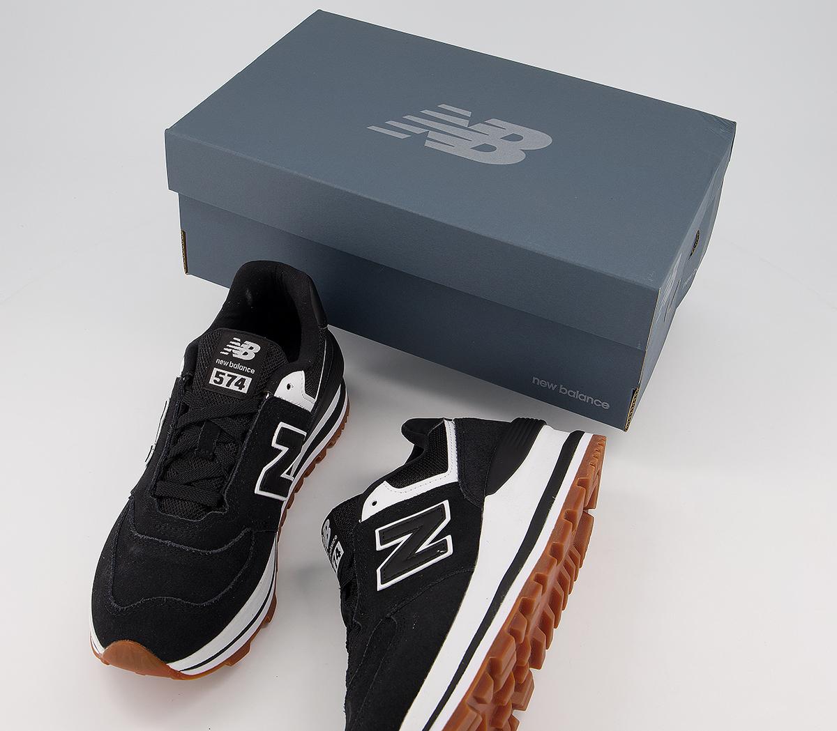 New Balance 574 Wedge Trainers Black White Women's Trainers