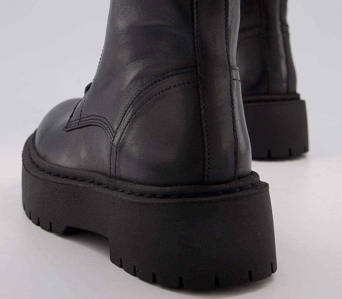 OFFICEKnowing - Chunky Calf BootBlack Leather