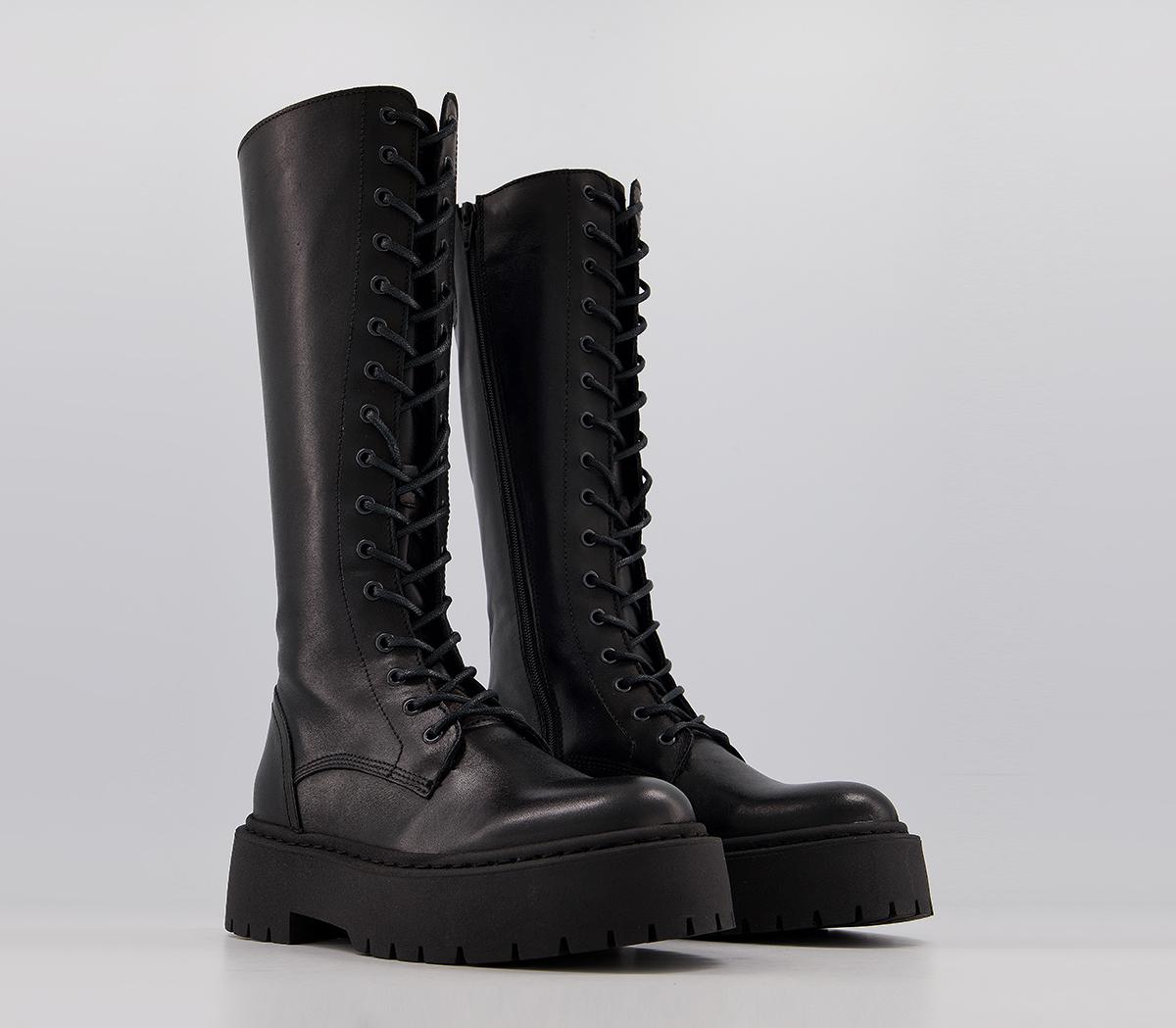 OFFICEKnowing - Chunky Calf BootBlack Leather