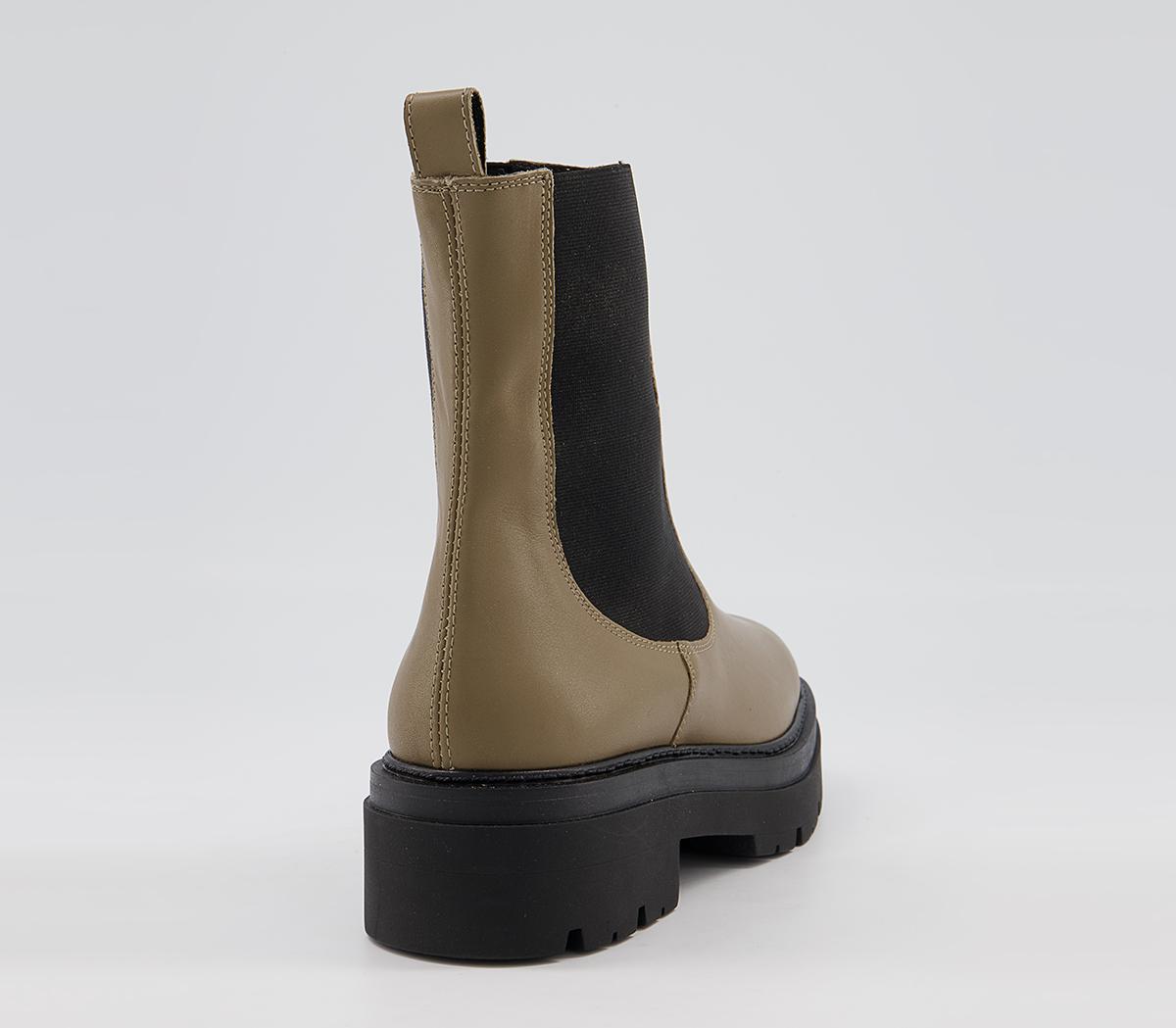 Office Accuse Chunky Chelsea Boots Office Accuse Chunky Chelsea Boots Taupe Leather