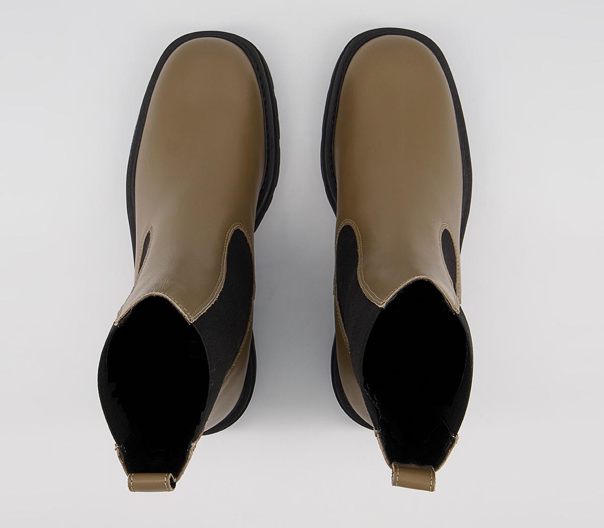 Office Accuse Chunky Chelsea Boots Office Accuse Chunky Chelsea Boots Taupe Leather