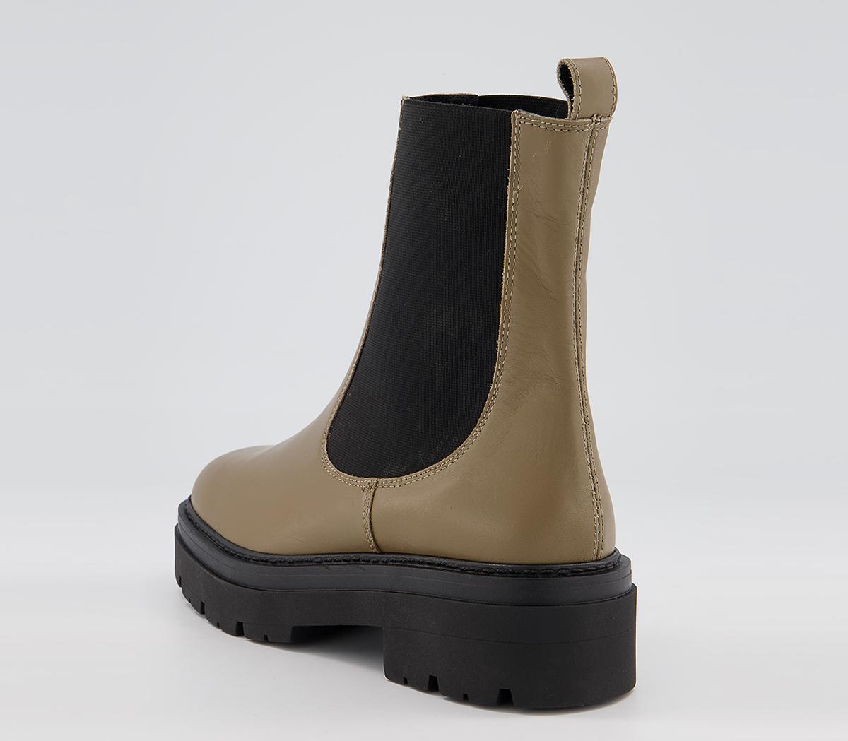Office Accuse Chunky Chelsea Boots Office Accuse Chunky Chelsea Boots Taupe Leather