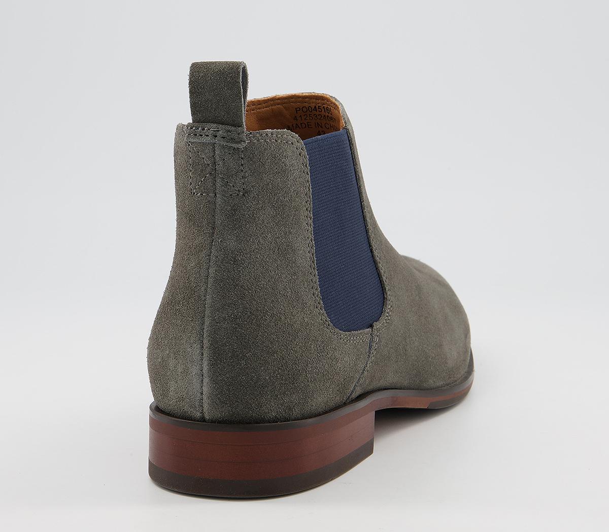 Office Barkley 2 Chelsea Boots Office Barkley 2 Chelsea Boots Grey Navy Suede