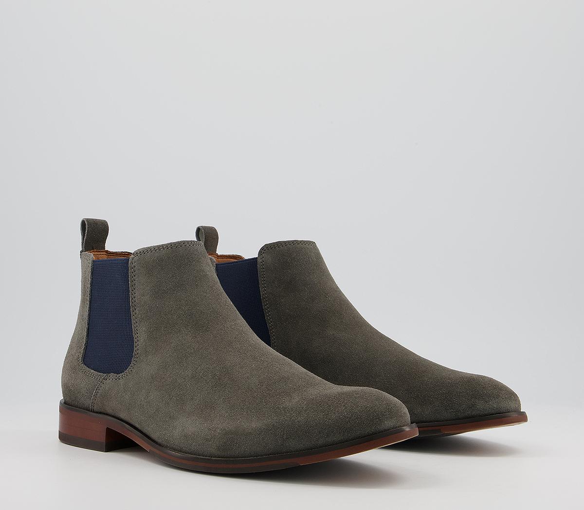 Office Barkley 2 Chelsea Boots Office Barkley 2 Chelsea Boots Grey Navy Suede