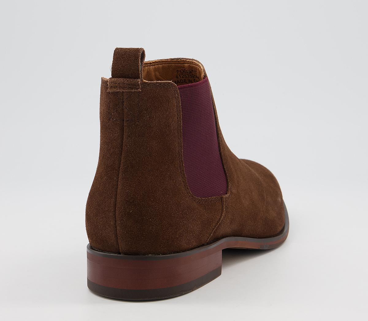 OFFICEBarkley 2 Boots OFFICEBarkley 2 BootsChocolate Burgundy Suede