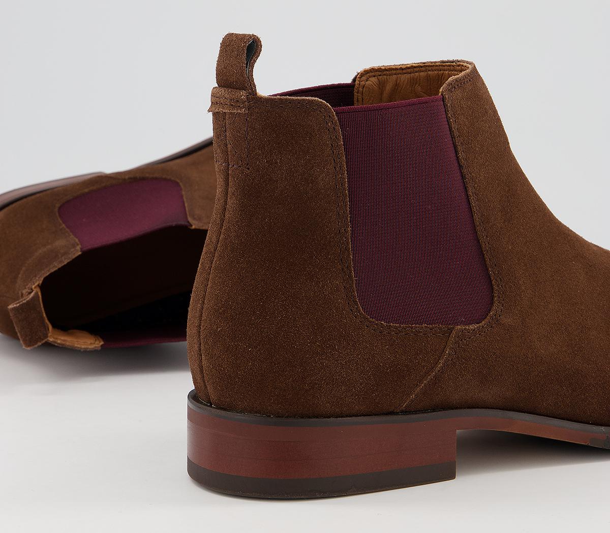 OFFICEBarkley 2 Boots OFFICEBarkley 2 BootsChocolate Burgundy Suede