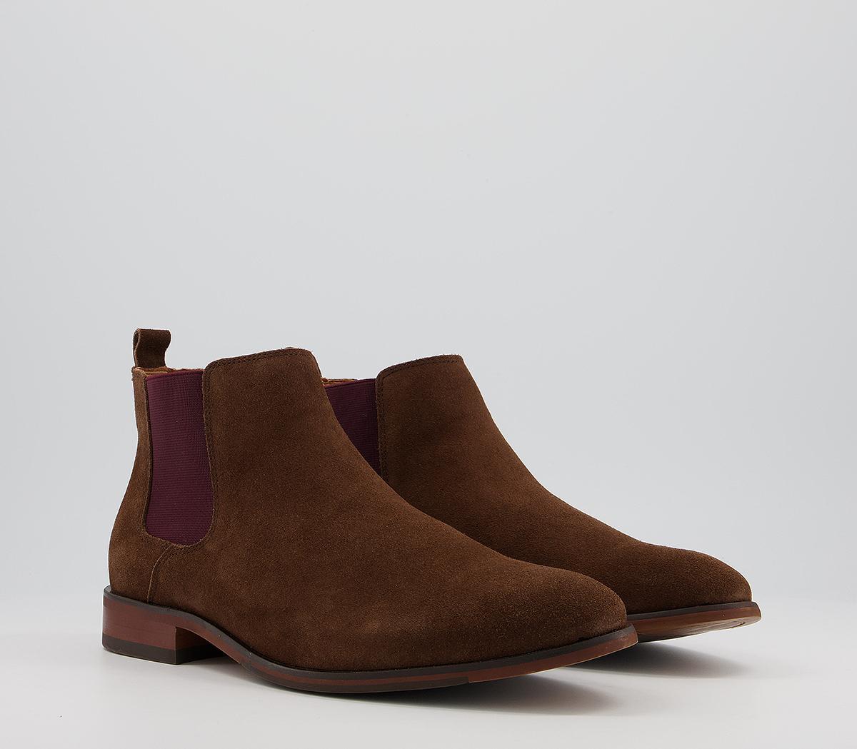 OFFICEBarkley 2 Boots OFFICEBarkley 2 BootsChocolate Burgundy Suede