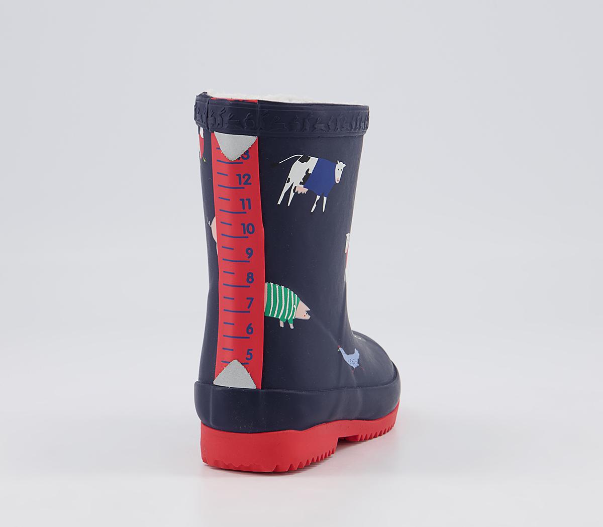 Joules Baby Printed Wellies Joules Baby Printed Wellies Navy Animals