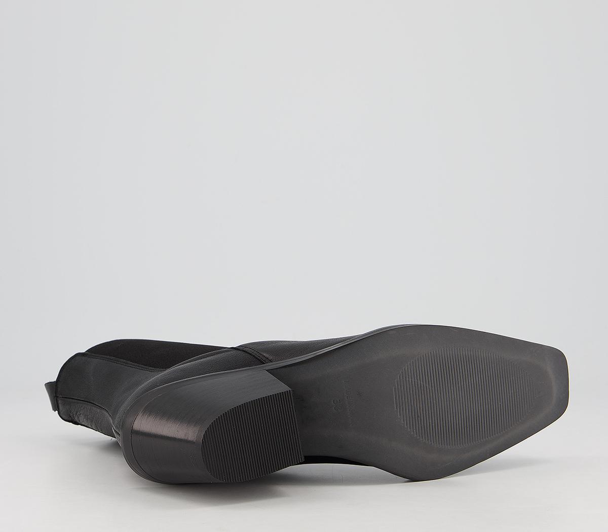 OFFICEAdjust Western Chelsea BootsBlack Leather