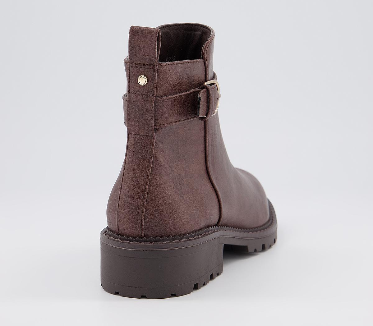 Office Announce Casual Buckle Ankle Boots Office Announce Casual Buckle Ankle Boots Chocolate