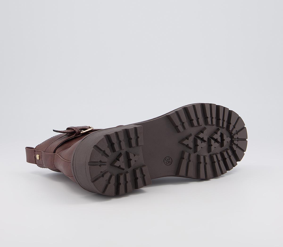 Office Announce Casual Buckle Ankle Boots Office Announce Casual Buckle Ankle Boots Chocolate