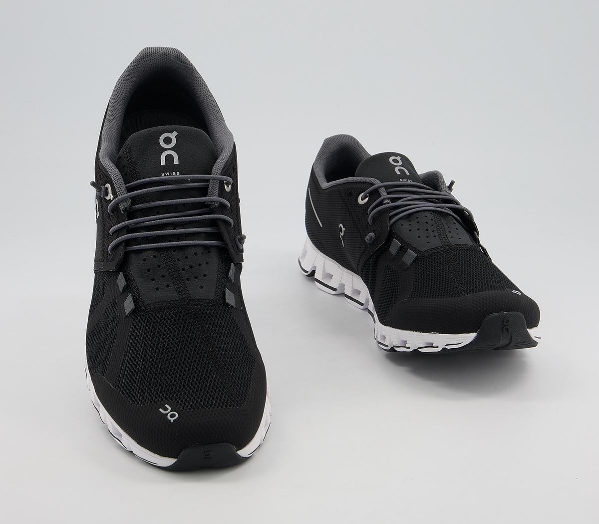 On Running Cloud Trainers Black White - Junior