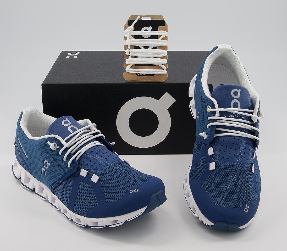 On Running Cloud Trainers On Running Cloud Trainers Denim White F