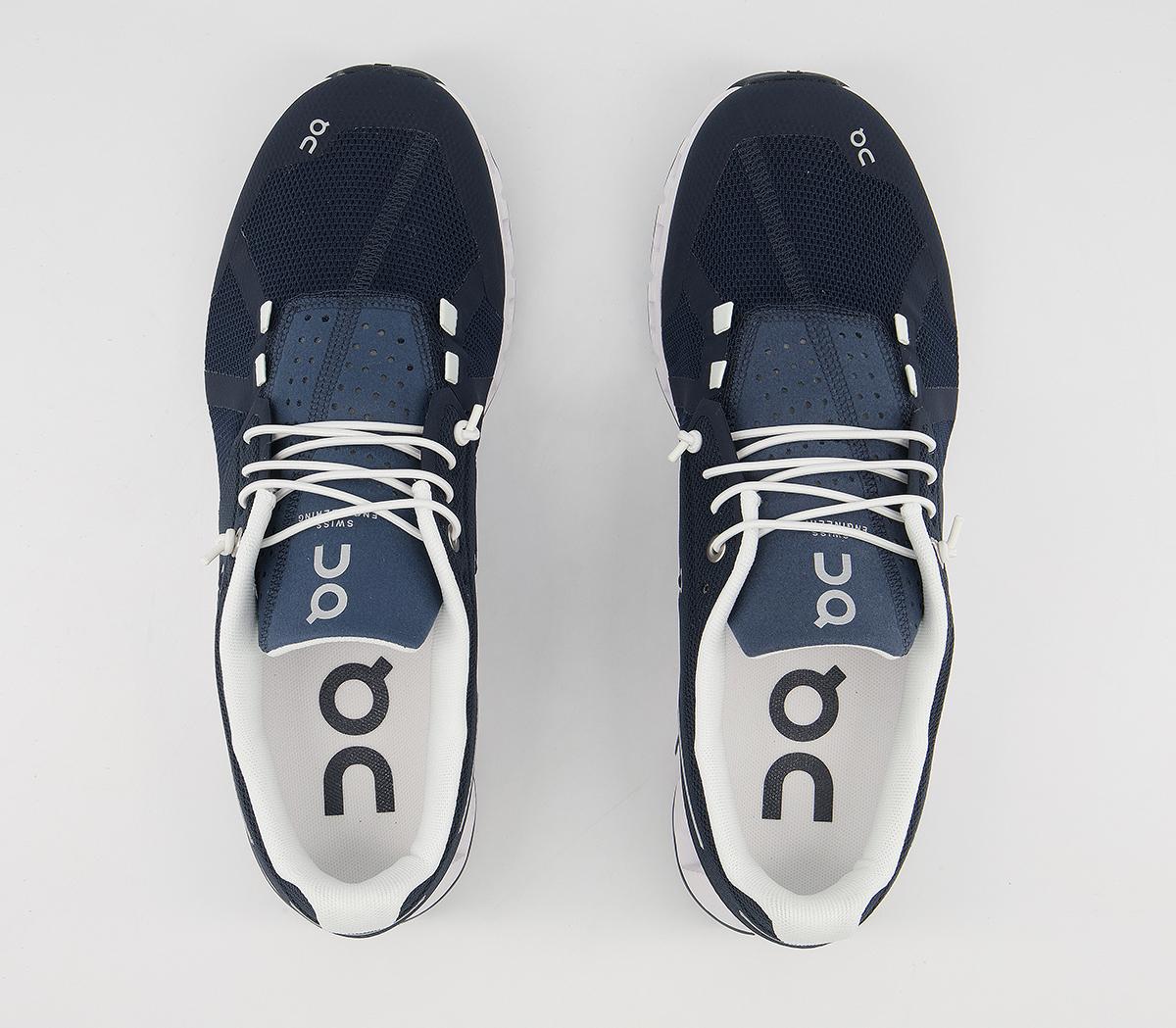 On Running Cloud Trainers On Running Cloud Trainers Navy White