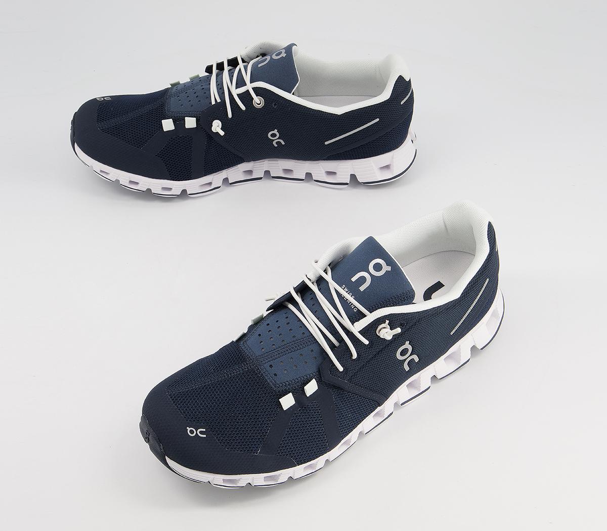 On Running Cloud Trainers On Running Cloud Trainers Navy White