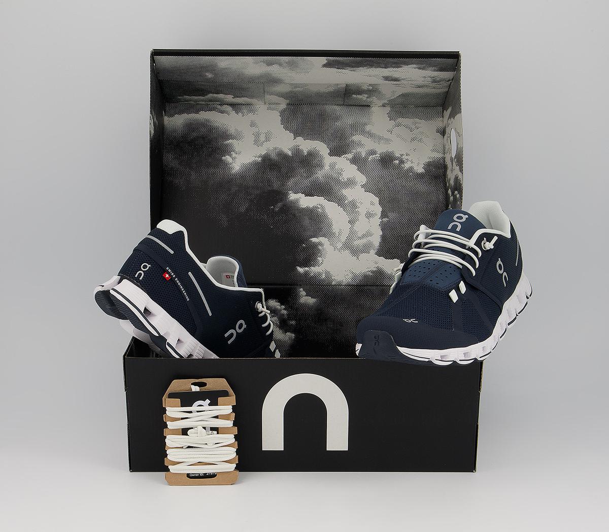 On Running Cloud Trainers On Running Cloud Trainers Navy White
