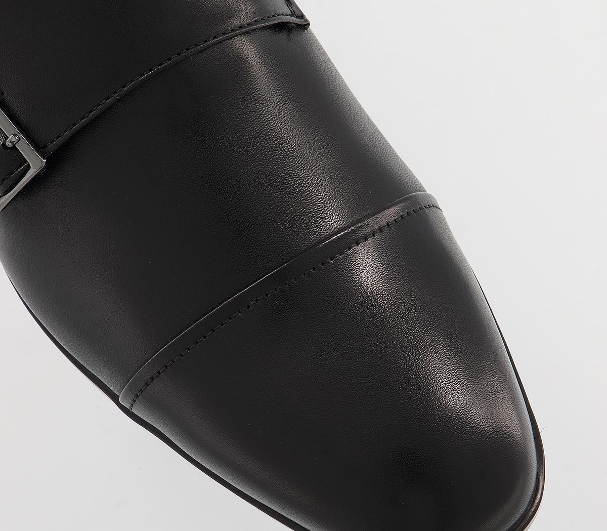 OFFICEMaddison Monk ShoesBlack Leather