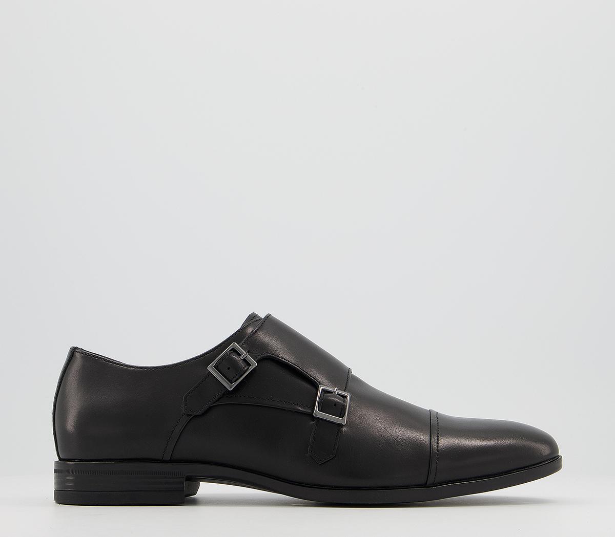 OFFICE Maddison Black Leather - Men's Casual Shoes