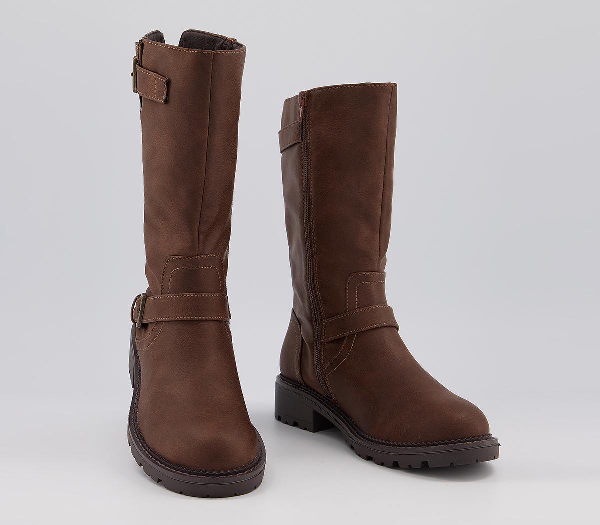 Office Kara Calf Boots Office Kara Calf Boots Brown