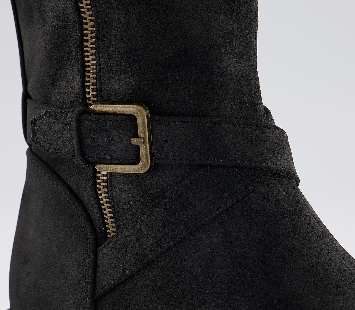 OFFICEKaris Buckle Detail Knee BootsBlack