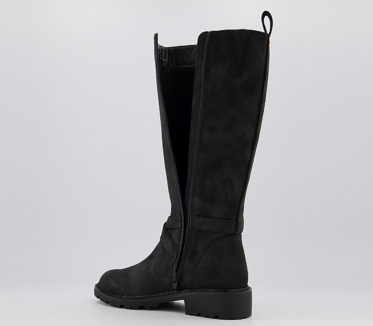 OFFICEKaris Buckle Detail Knee BootsBlack