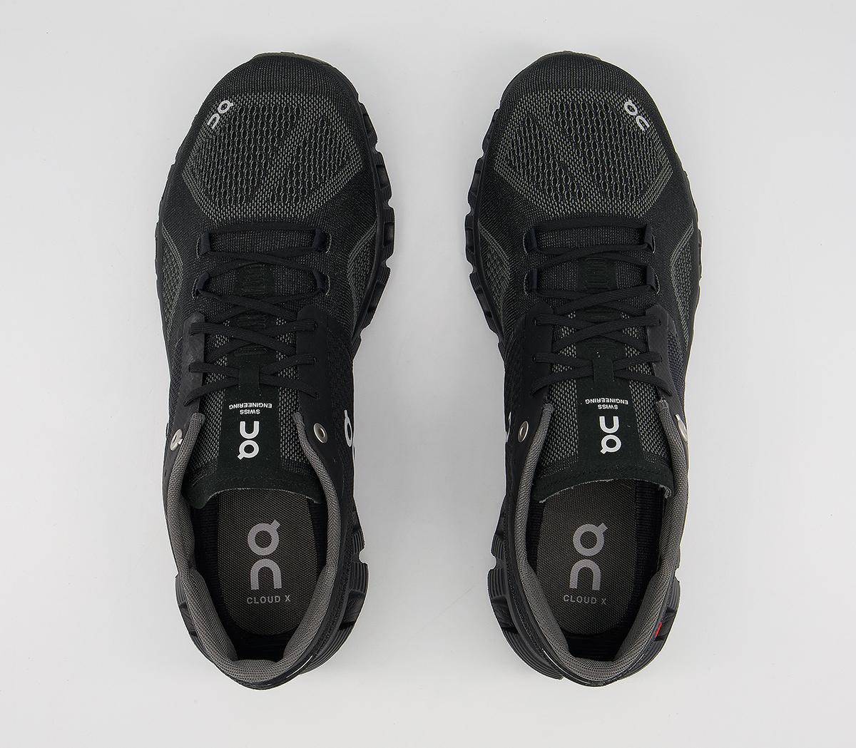 On Running Cloud X Trainers On Running Cloud X Trainers Black Asphalt