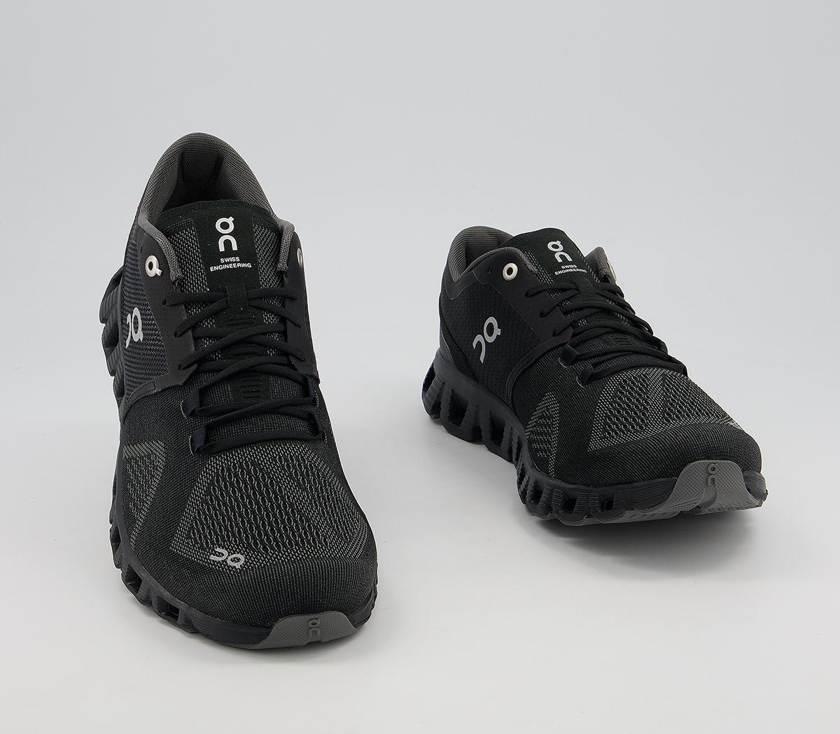 On Running Cloud X Trainers On Running Cloud X Trainers Black Asphalt