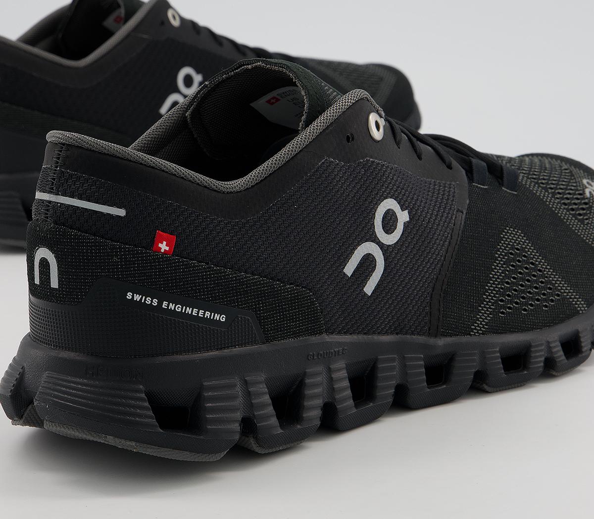 On Running Cloud X Trainers On Running Cloud X Trainers Black Asphalt