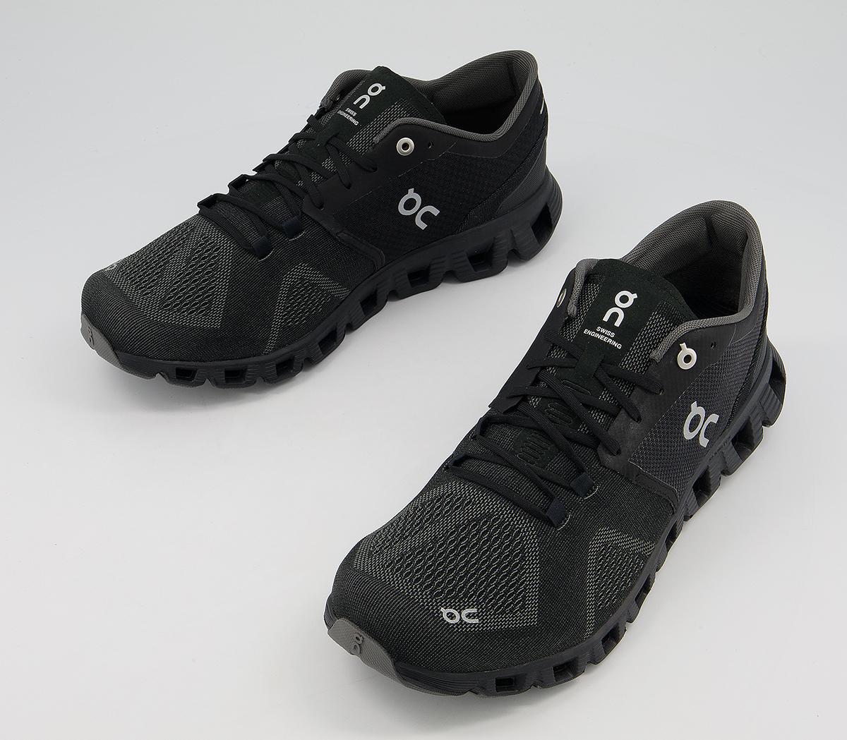 On Running Cloud X Trainers On Running Cloud X Trainers Black Asphalt