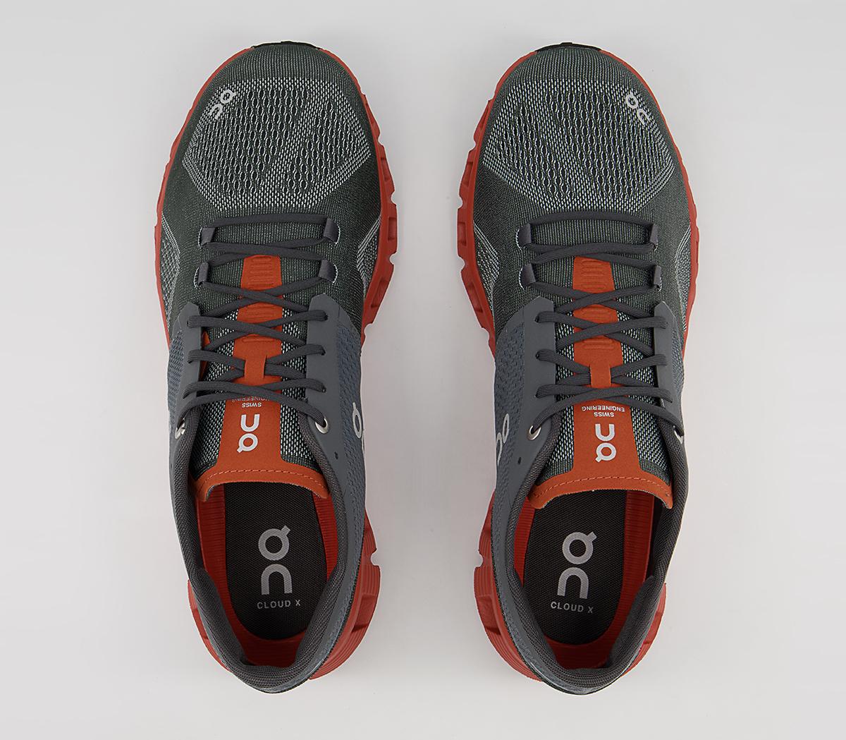 On Running Cloud X Trainers On Running Cloud X Trainers Rust Rock