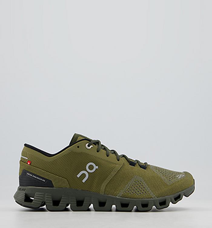 On Running Cloud X Trainers Olive Fir
