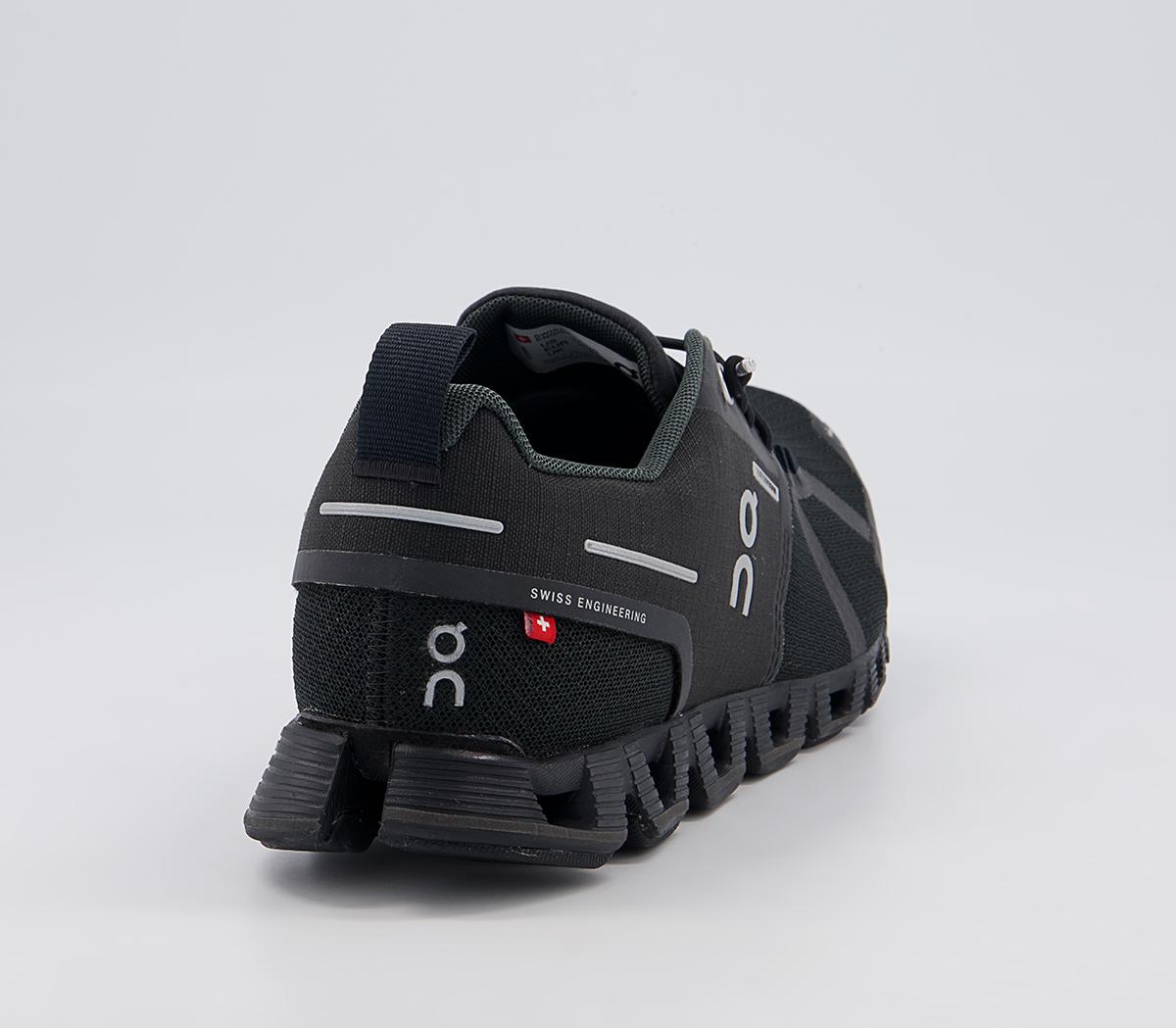 On Running Cloud Waterproof Trainers On Running Cloud Waterproof Trainers Black Lunar F