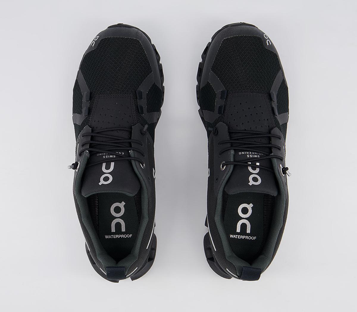 On Running Cloud Waterproof Trainers On Running Cloud Waterproof Trainers Black Lunar F