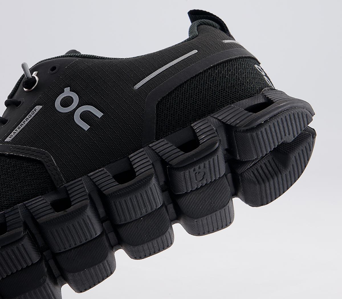 On Running Cloud Waterproof Trainers On Running Cloud Waterproof Trainers Black Lunar F