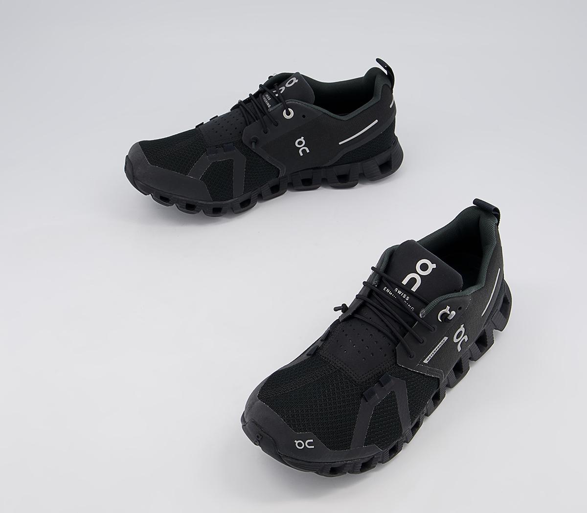 On Running Cloud Waterproof Trainers On Running Cloud Waterproof Trainers Black Lunar F