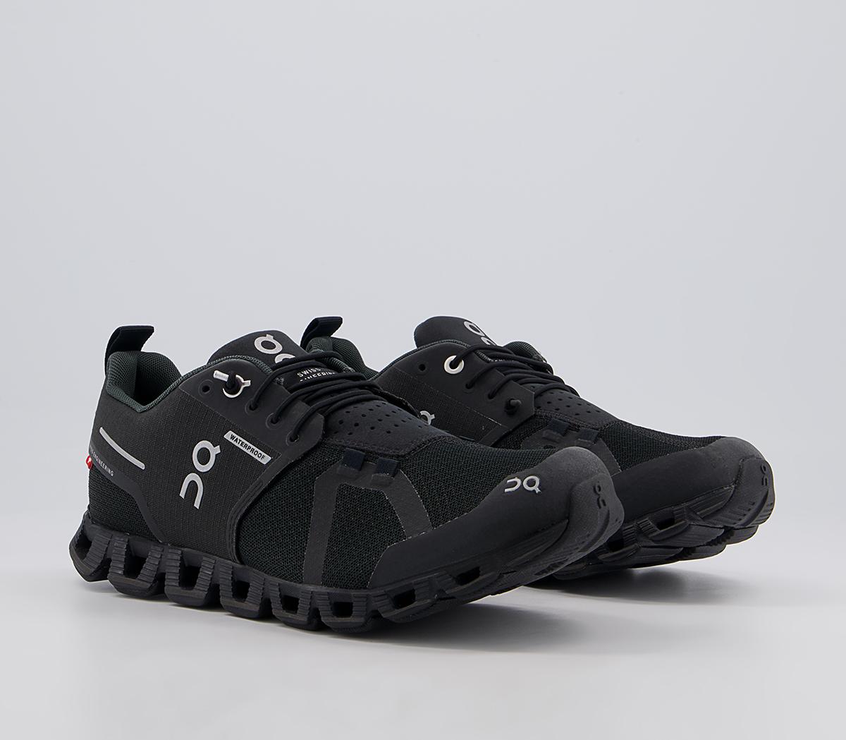 On Running Cloud Waterproof Trainers On Running Cloud Waterproof Trainers Black Lunar F