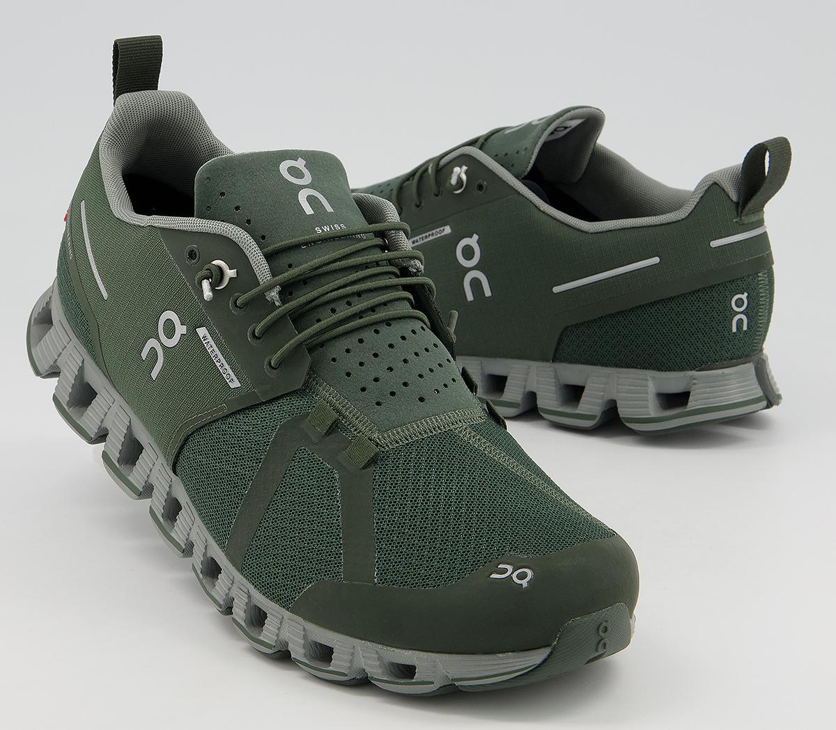 On Running Cloud Waterproof Trainers Forest Lunar - Men's Trainers